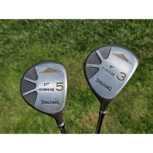 Spalding Ascent 2 Oversize 3 & 5 Woods Medium Firm Flex Graphite Shaft New Grips